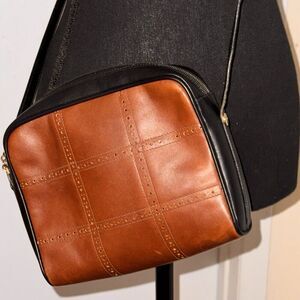 Vintage SALVATORE FERRAGAMO Brown Leather Shoulder Bag Crossbody Purse Firenze 9